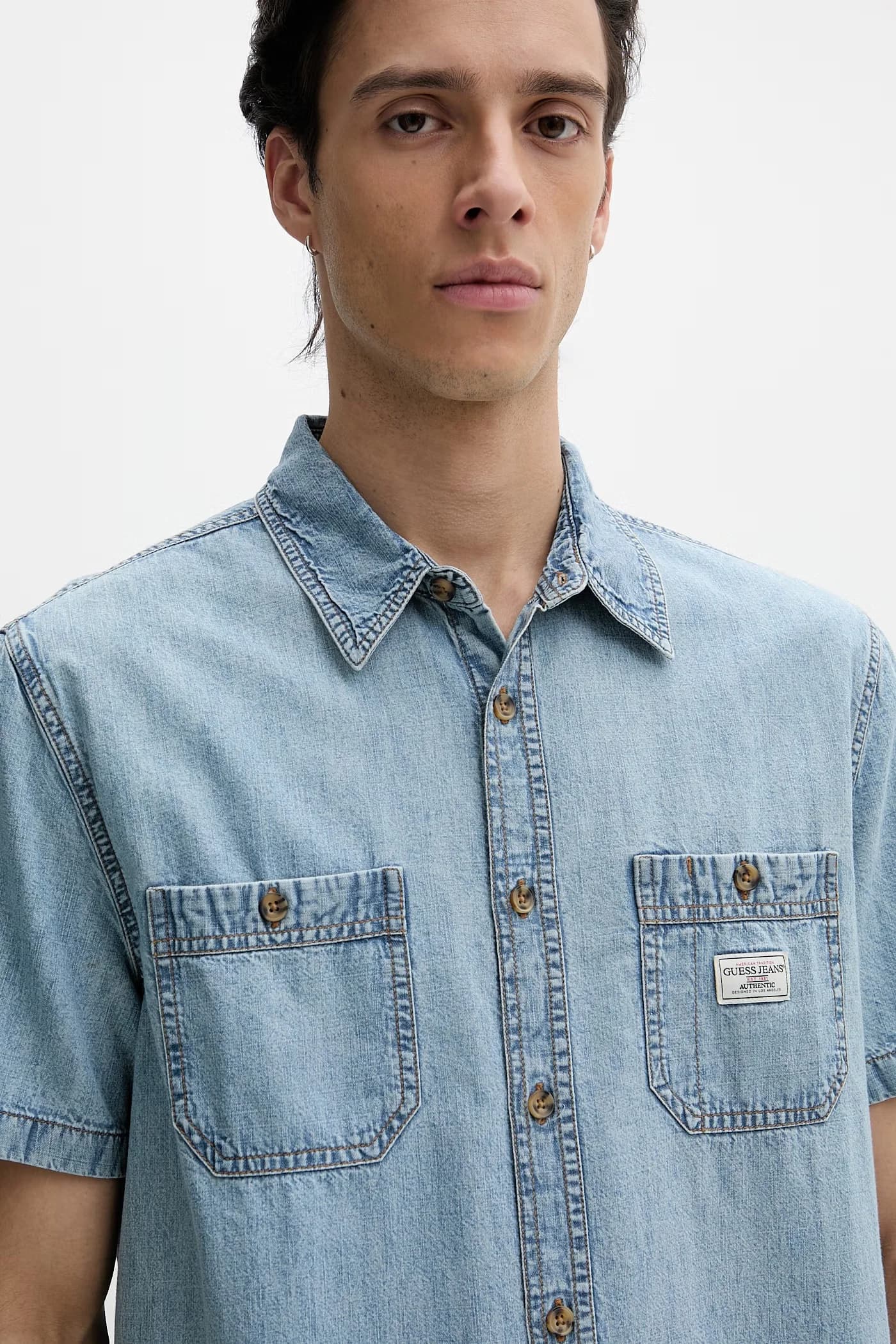 Мужская джинсовая рубашка - фото 4