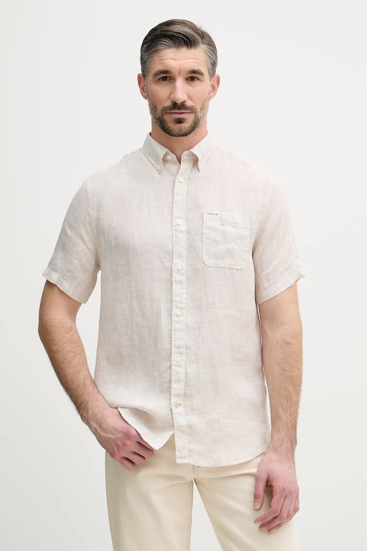 Linton мужская льняная рубашка