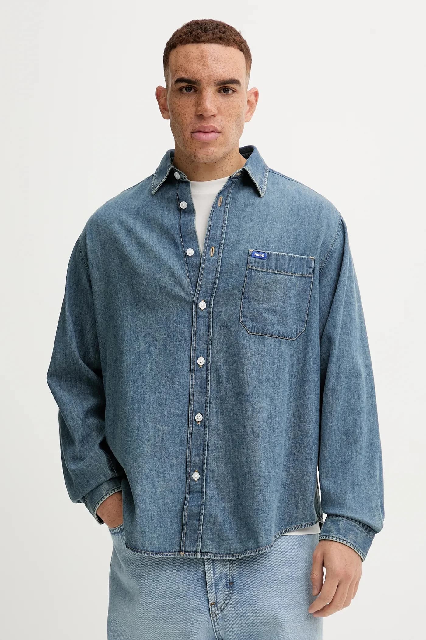 Джинсовая рубашка Ebalto