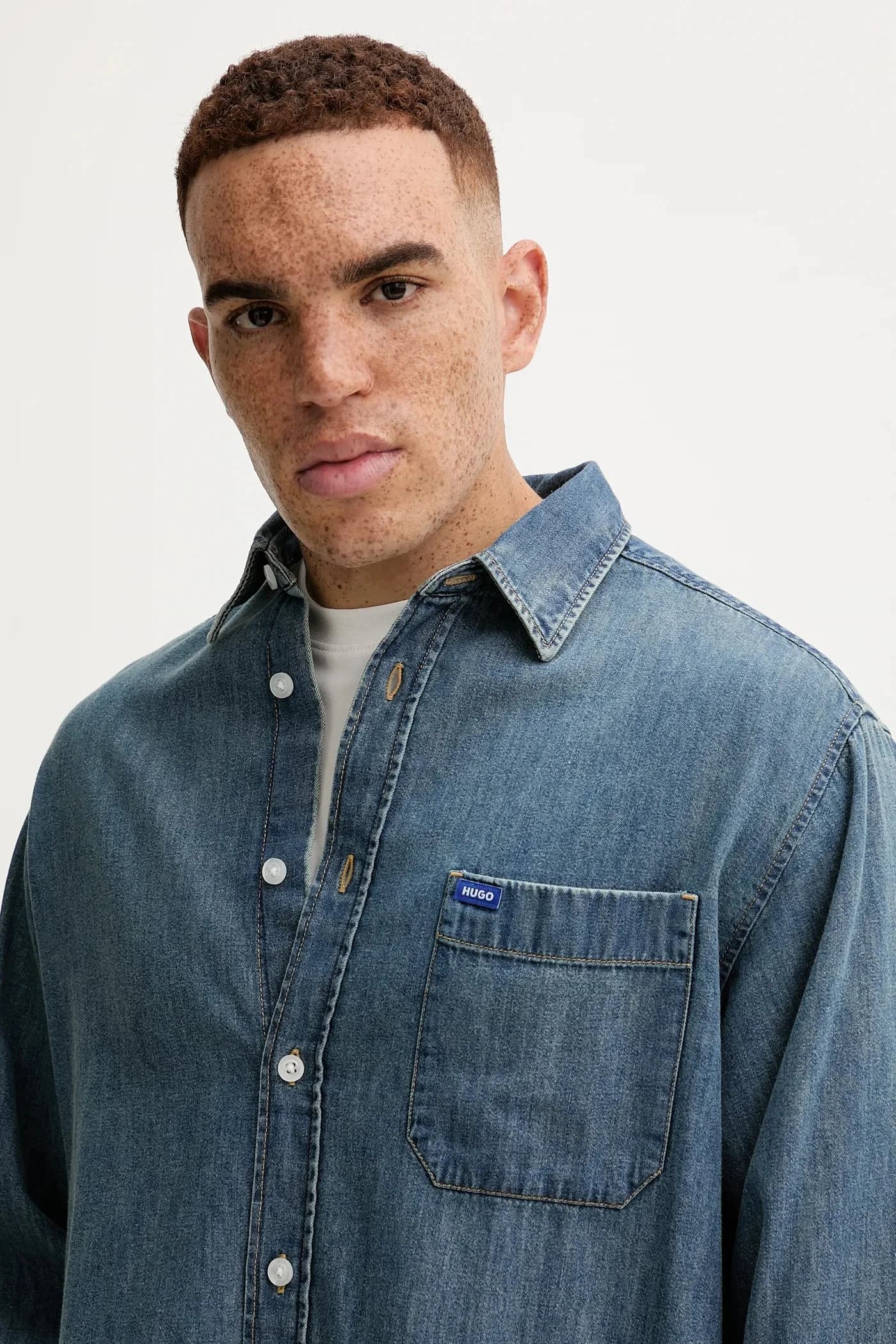 джинсовая рубашка Ebalto - фото 4