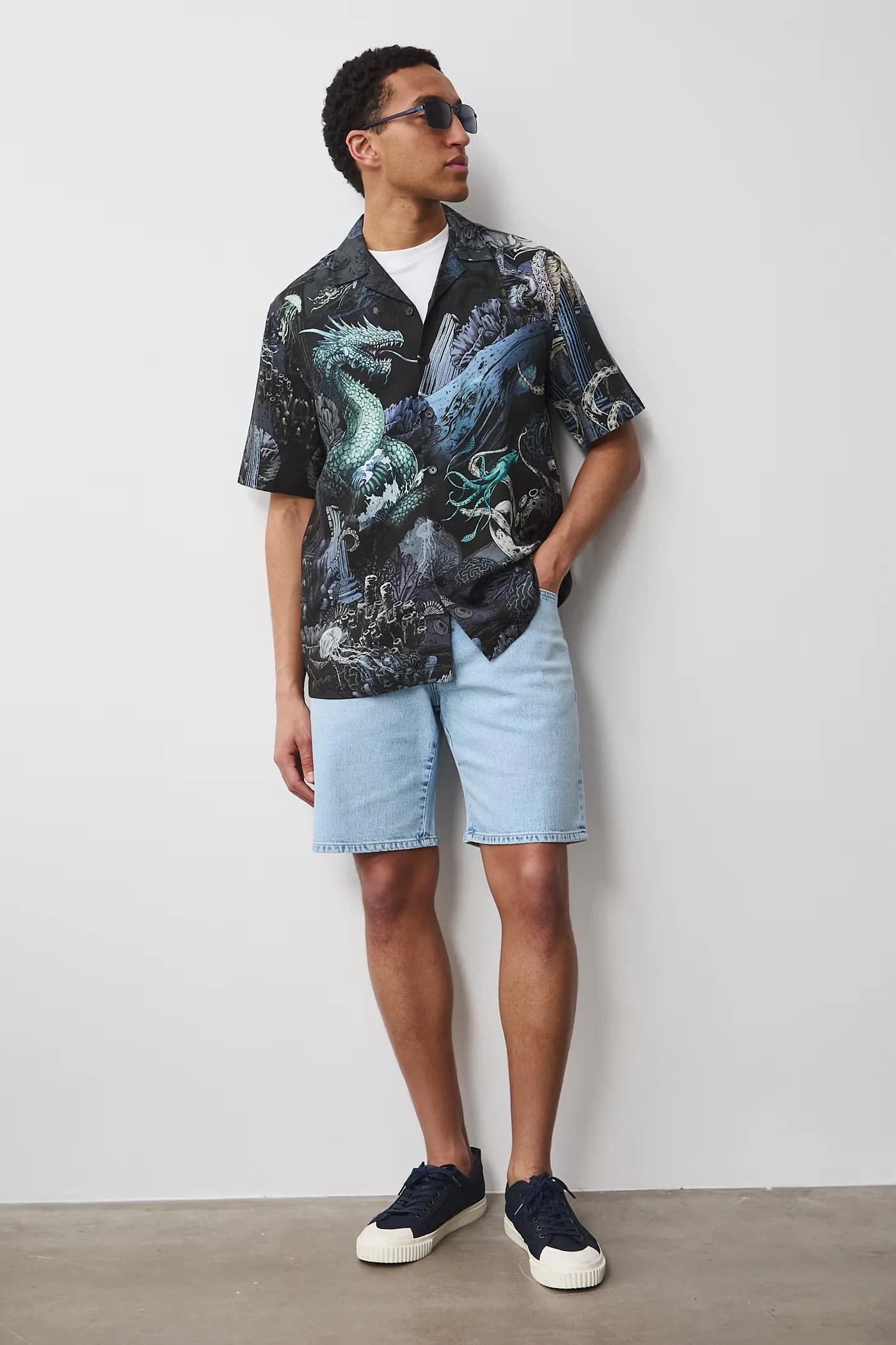 Мужская рубашка с льном