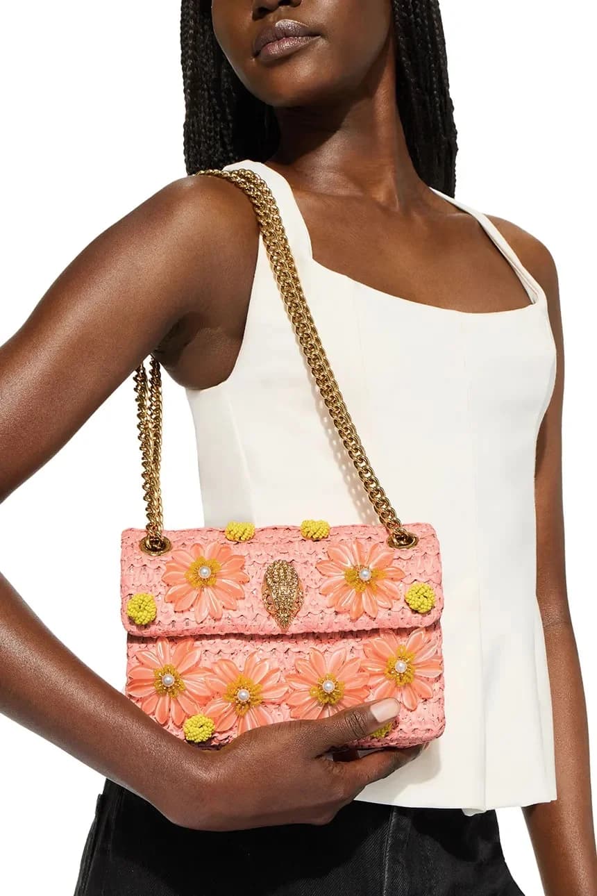 Женская сумка через плечо Raffia Mini Kensington - фото 6