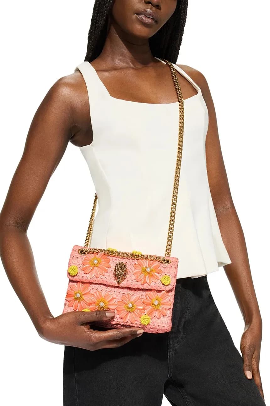 Женская сумка через плечо Raffia Mini Kensington - фото 7