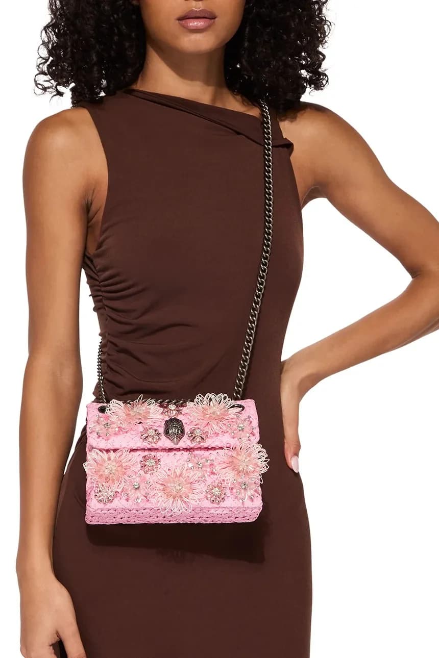 Женская сумка через плечо Raffia Mini Kensington - фото 6