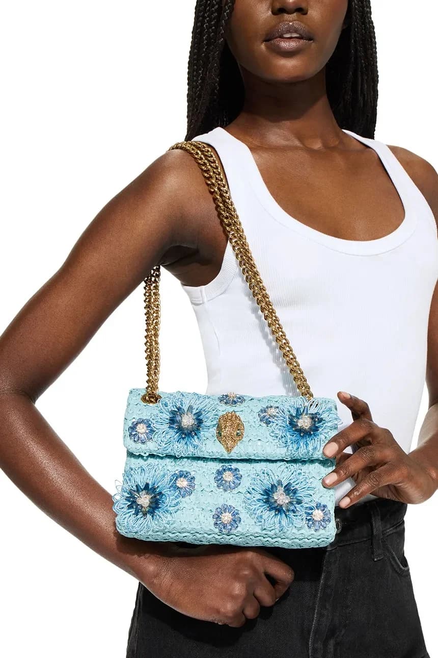 Женская сумка через плечо Raffia Mini Kensington - фото 6