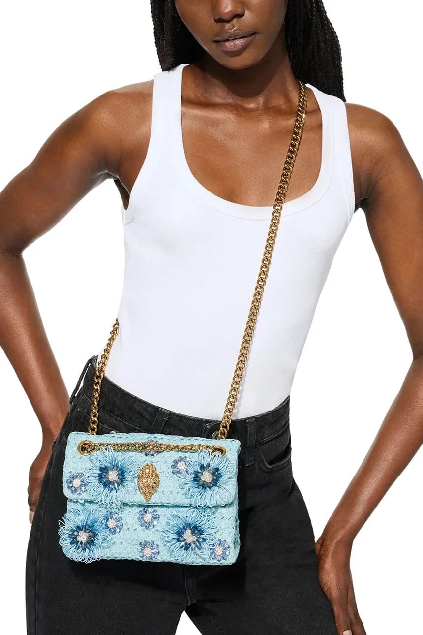 Женская сумка через плечо Raffia Mini Kensington - фото 7