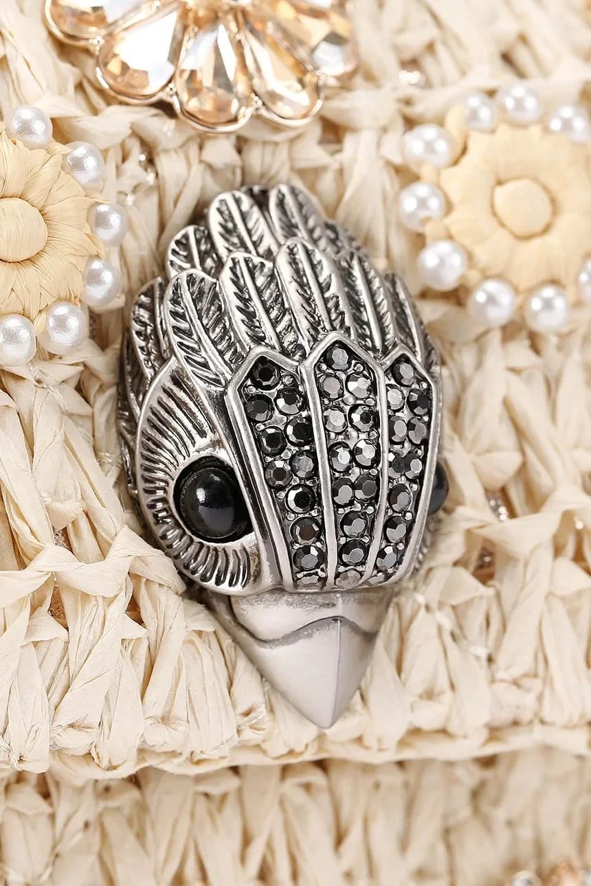 Женская сумка через плечо Raffia Mini Kensington - фото 4