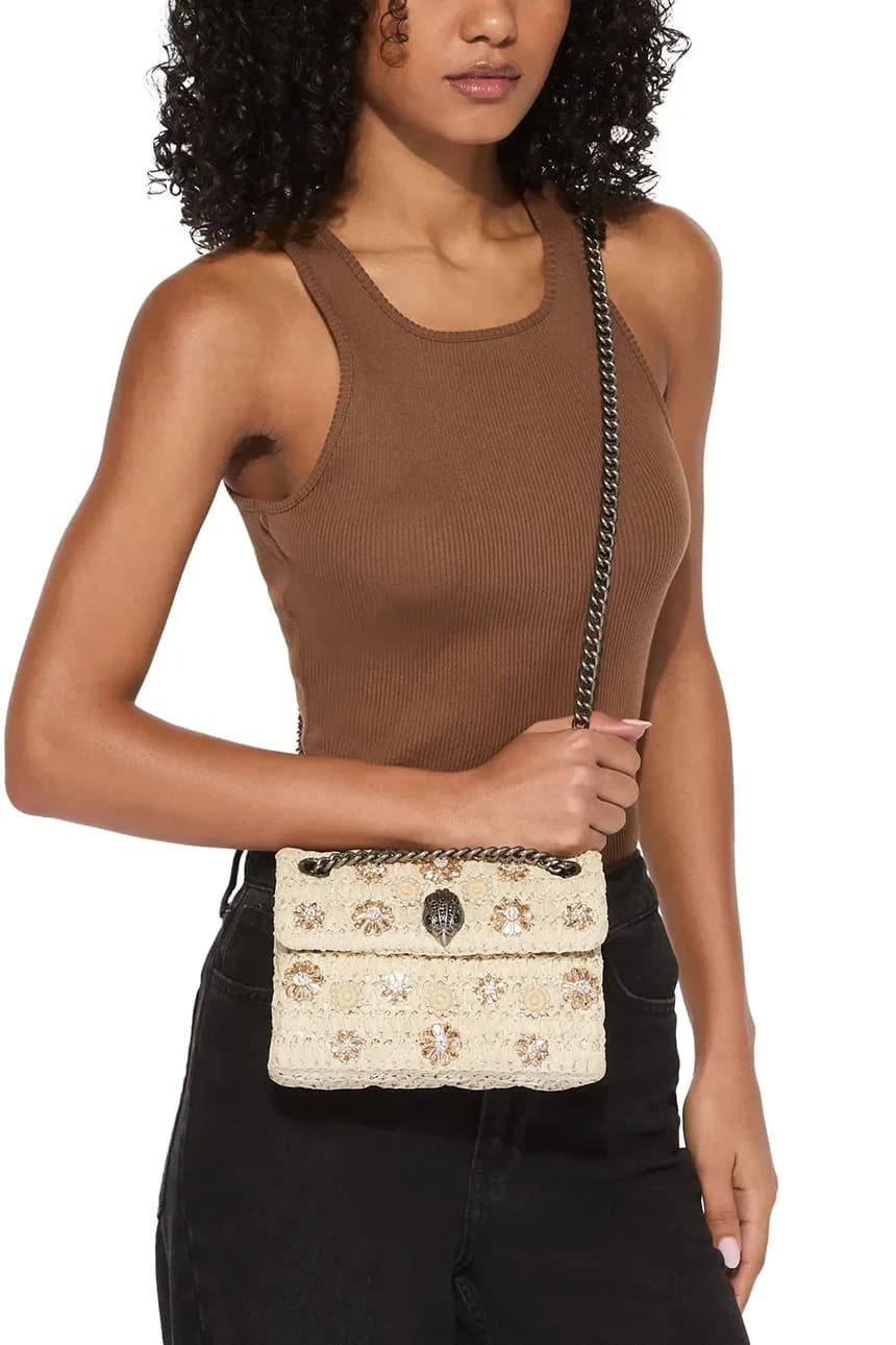 Женская сумка через плечо Raffia Mini Kensington - фото 7