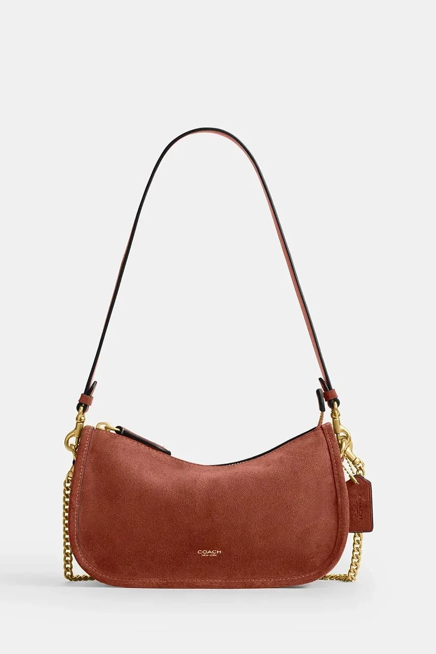 Замшевая женская кожаная сумка Waverly