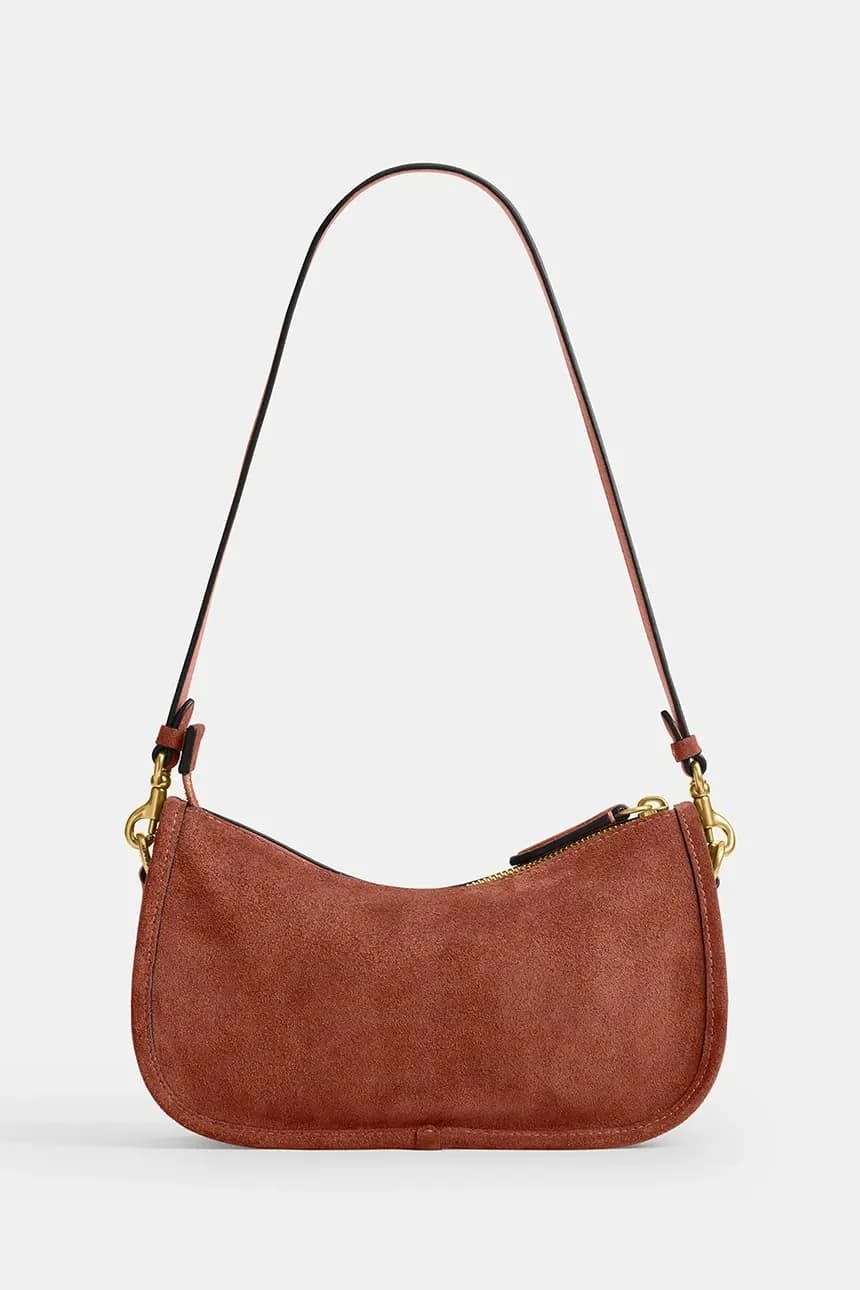 Замшевая женская кожаная сумка Waverly - фото 2