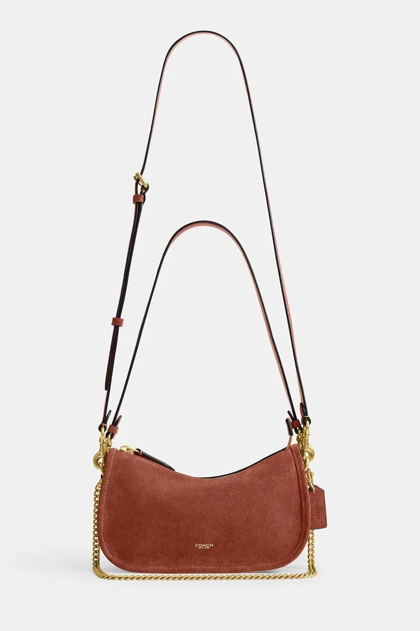 Замшевая женская кожаная сумка Waverly - фото 3