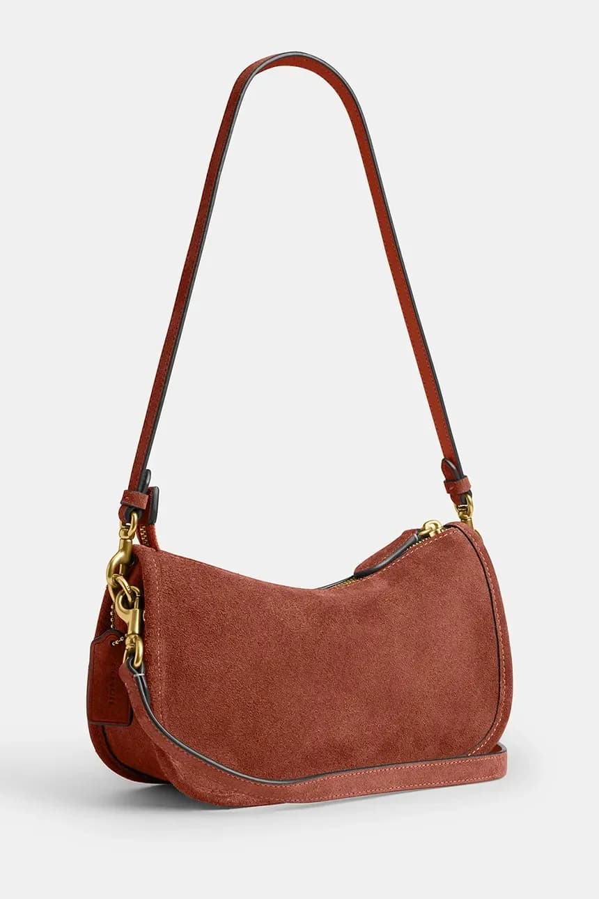 Замшевая женская кожаная сумка Waverly - фото 4