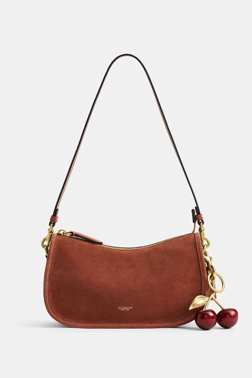 Замшевая женская кожаная сумка Waverly - фото 8