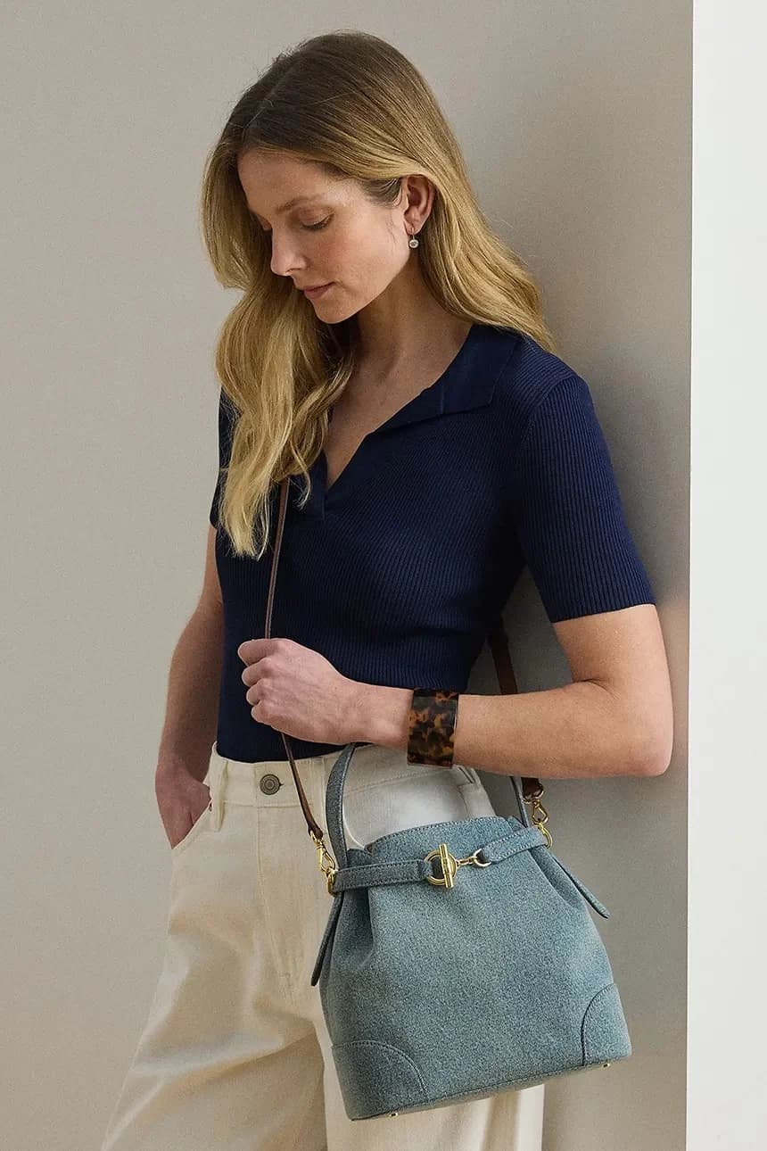 Женская кожаная сумка через плечо - фото 7