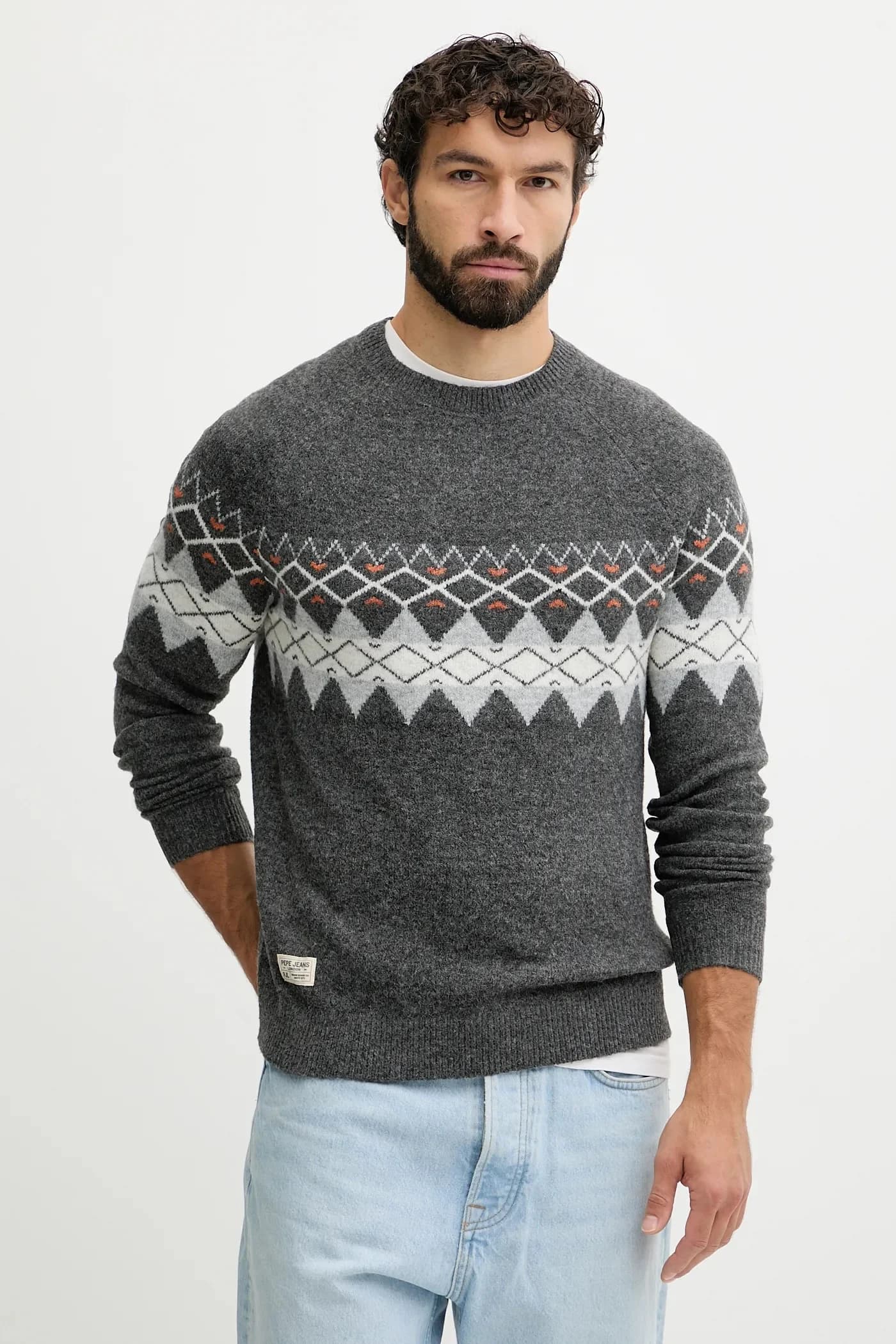 Свитер из смесовой шерсти