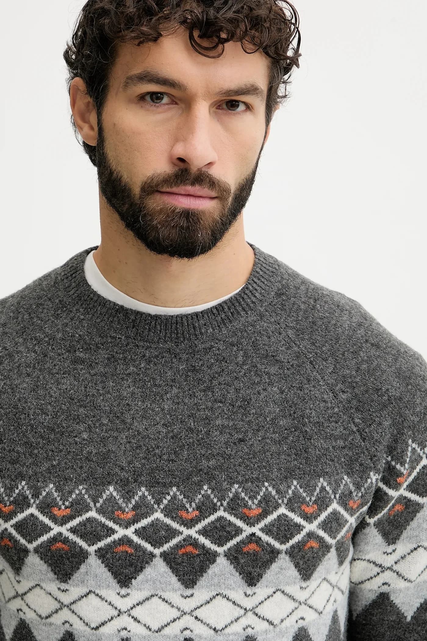 Свитер из смесовой шерсти - фото 4