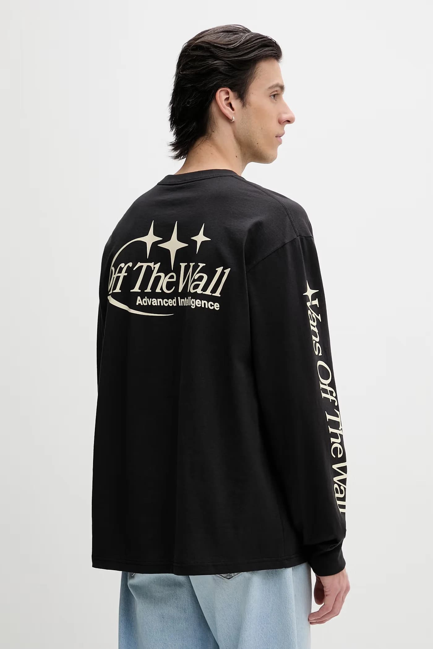 Мужская хлопковая рубашка с длинным рукавом