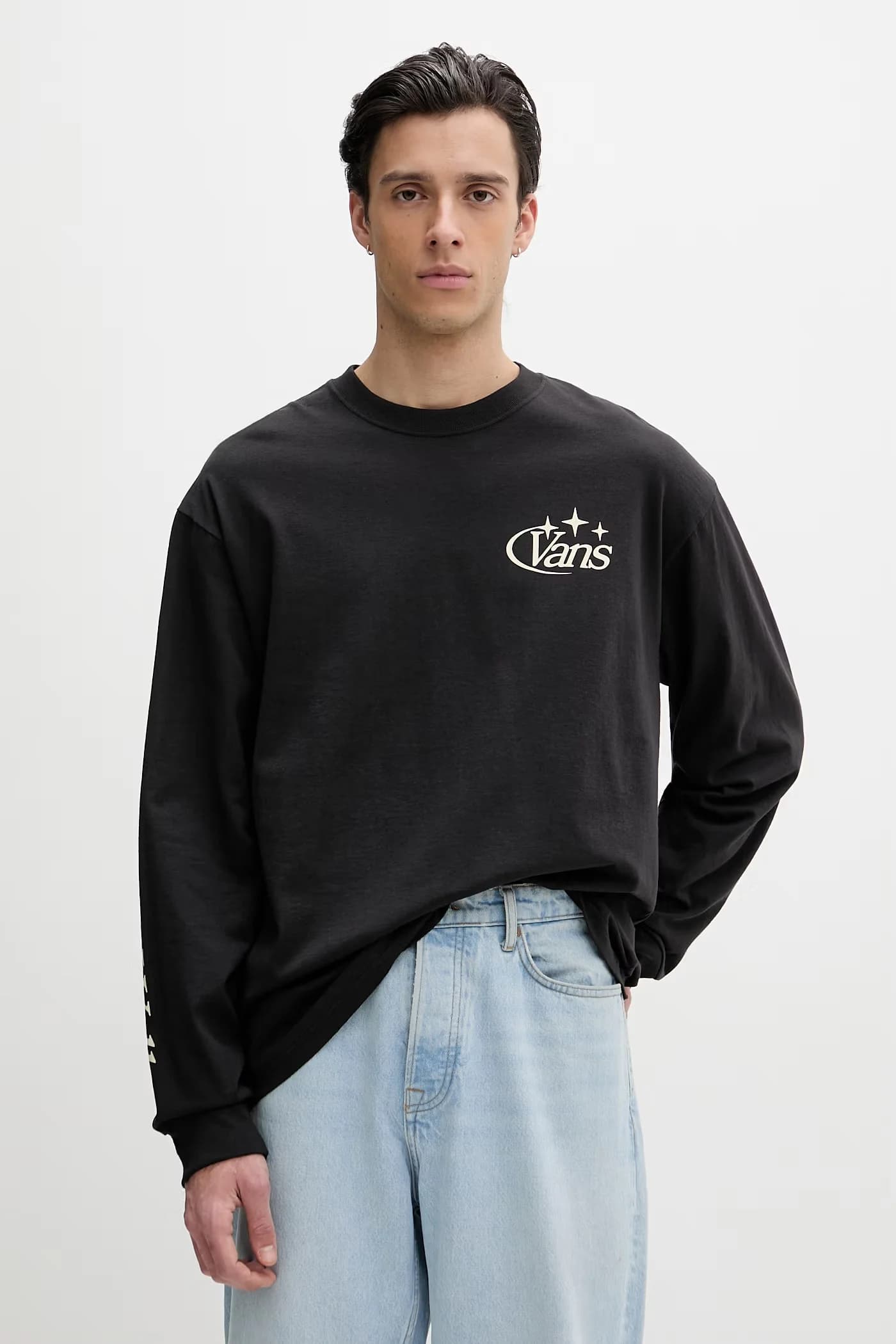 Мужская хлопковая рубашка с длинным рукавом - фото 3