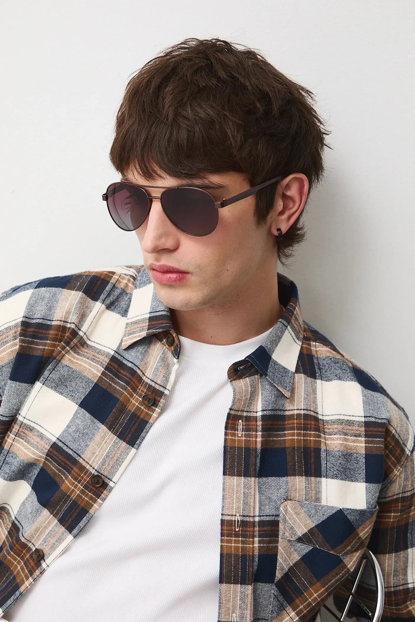 Мужские солнцезащитные очки-авиаторы