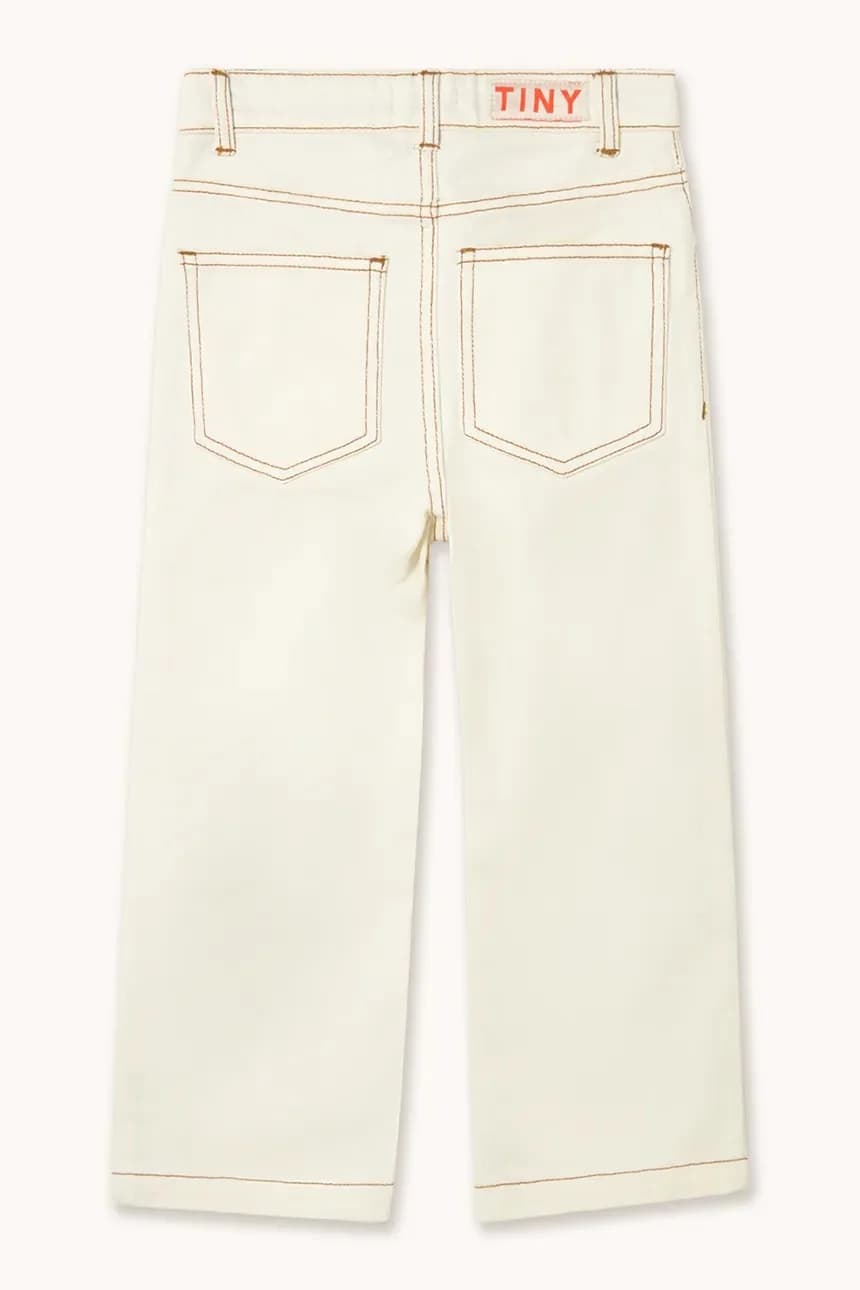 СИНИЕ ДЖИНСЫ С ЦВЕТОЧНЫМ ПРИНТОМ детские джинсы - фото 3