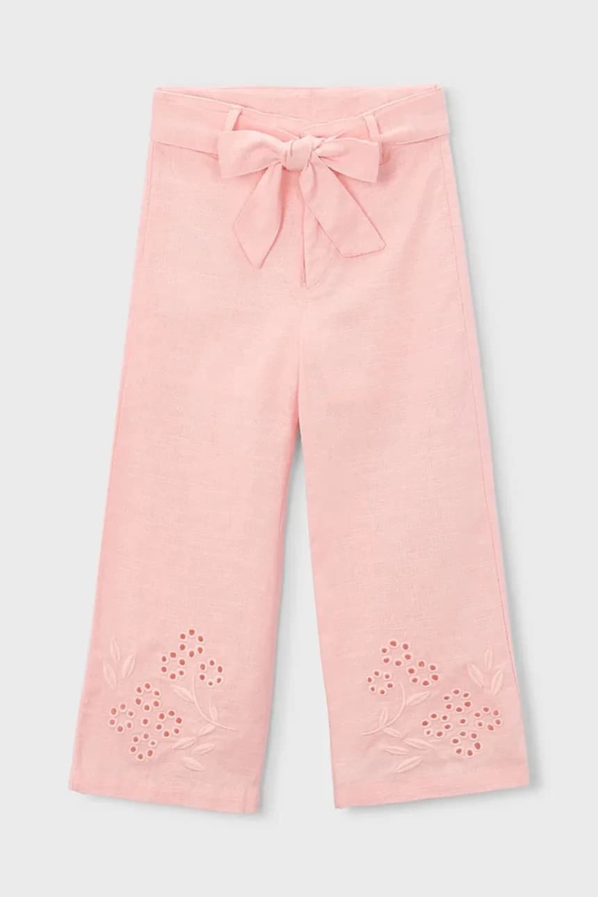 Детские брюки с льном