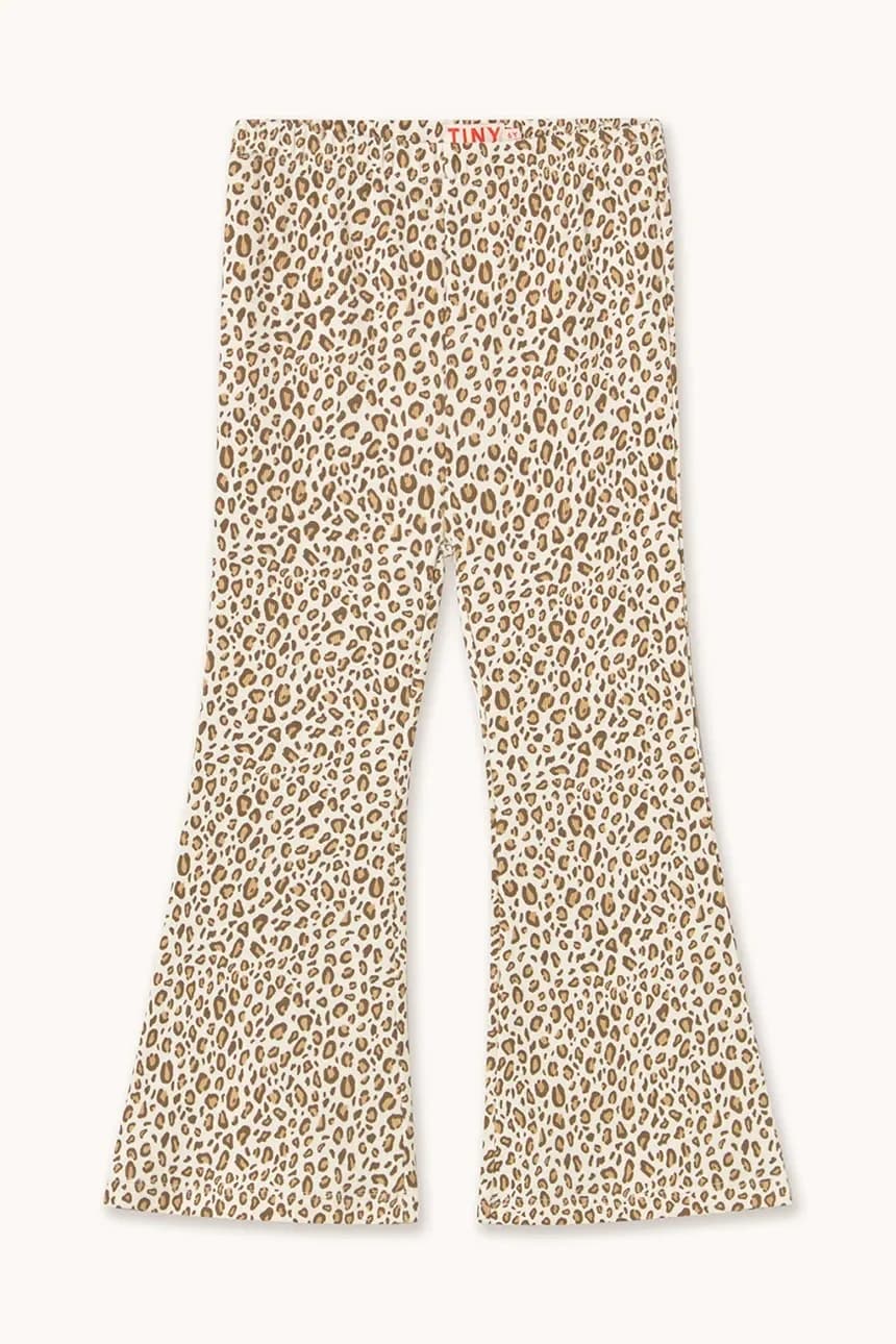 ANIMAL PRINT RIB PANT детские брюки
