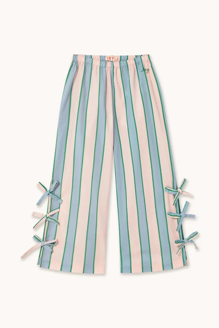 Детские хлопковые брюки RETRO STRIPES BOWS PANT - фото 2
