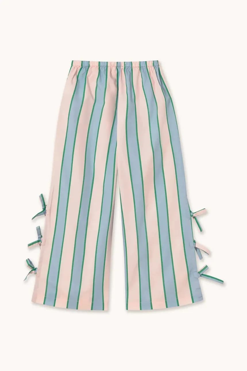 Детские хлопковые брюки RETRO STRIPES BOWS PANT - фото 3