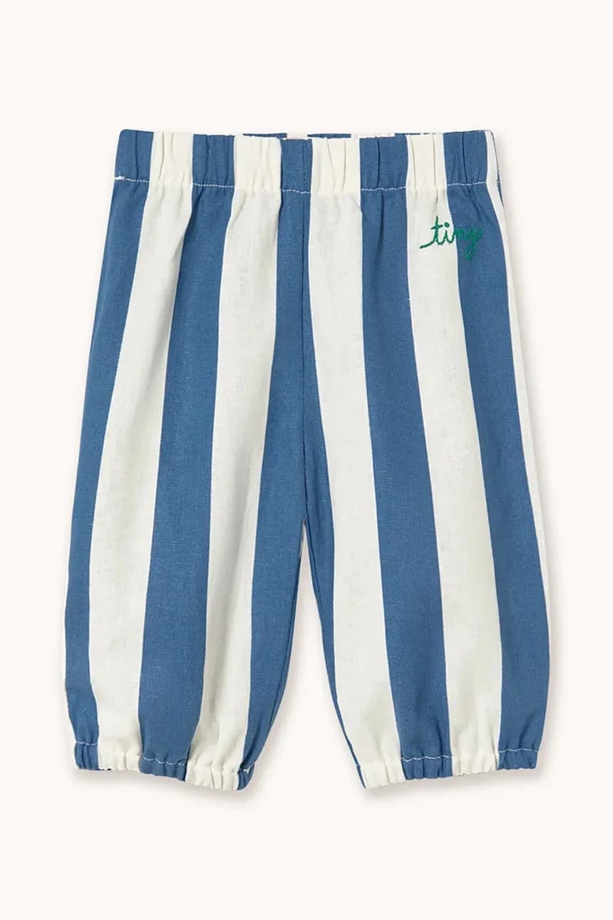 Детские брюки с добавлением льна LIGHT NAVY STRIPES BABY PANT