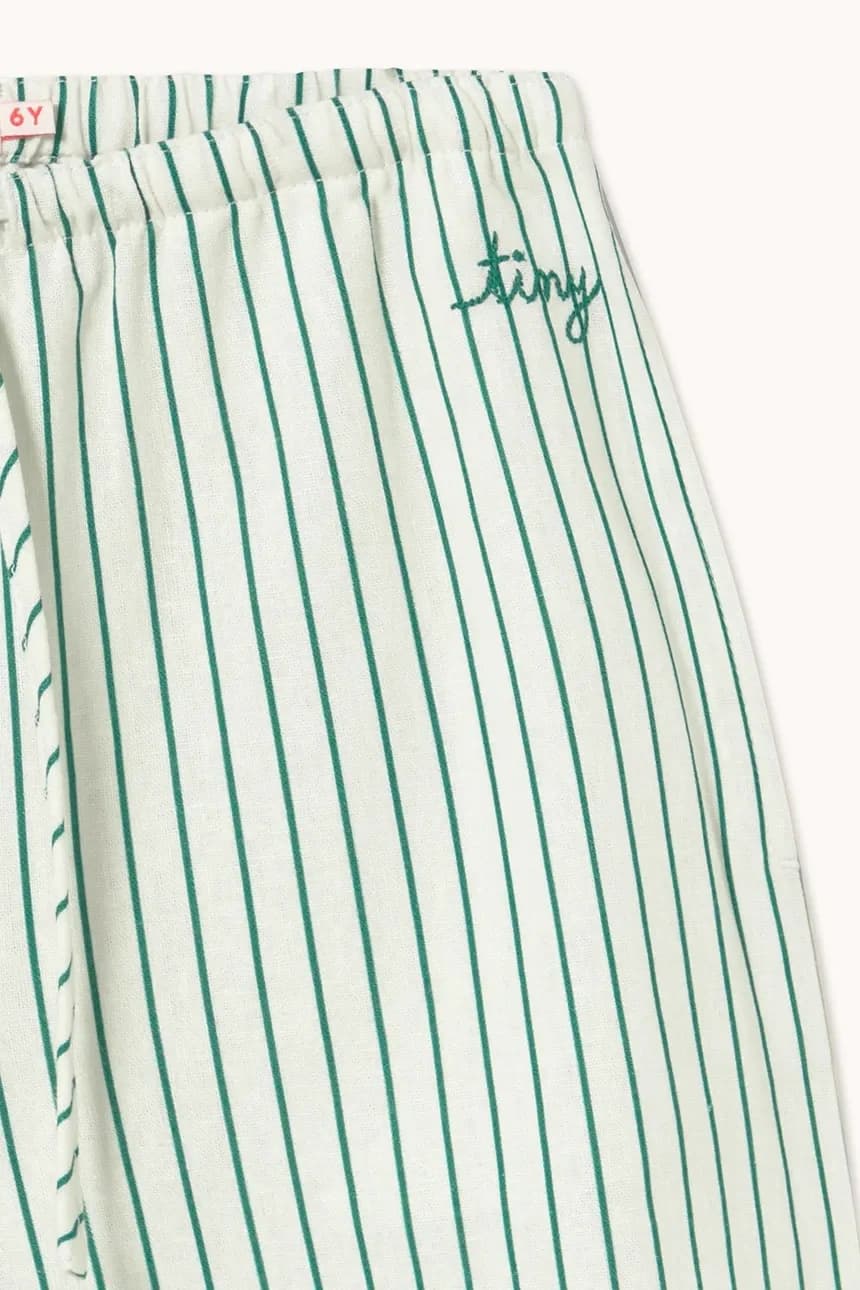 Детские брюки с добавлением льна EMERALD STRIPES PANT - фото 4