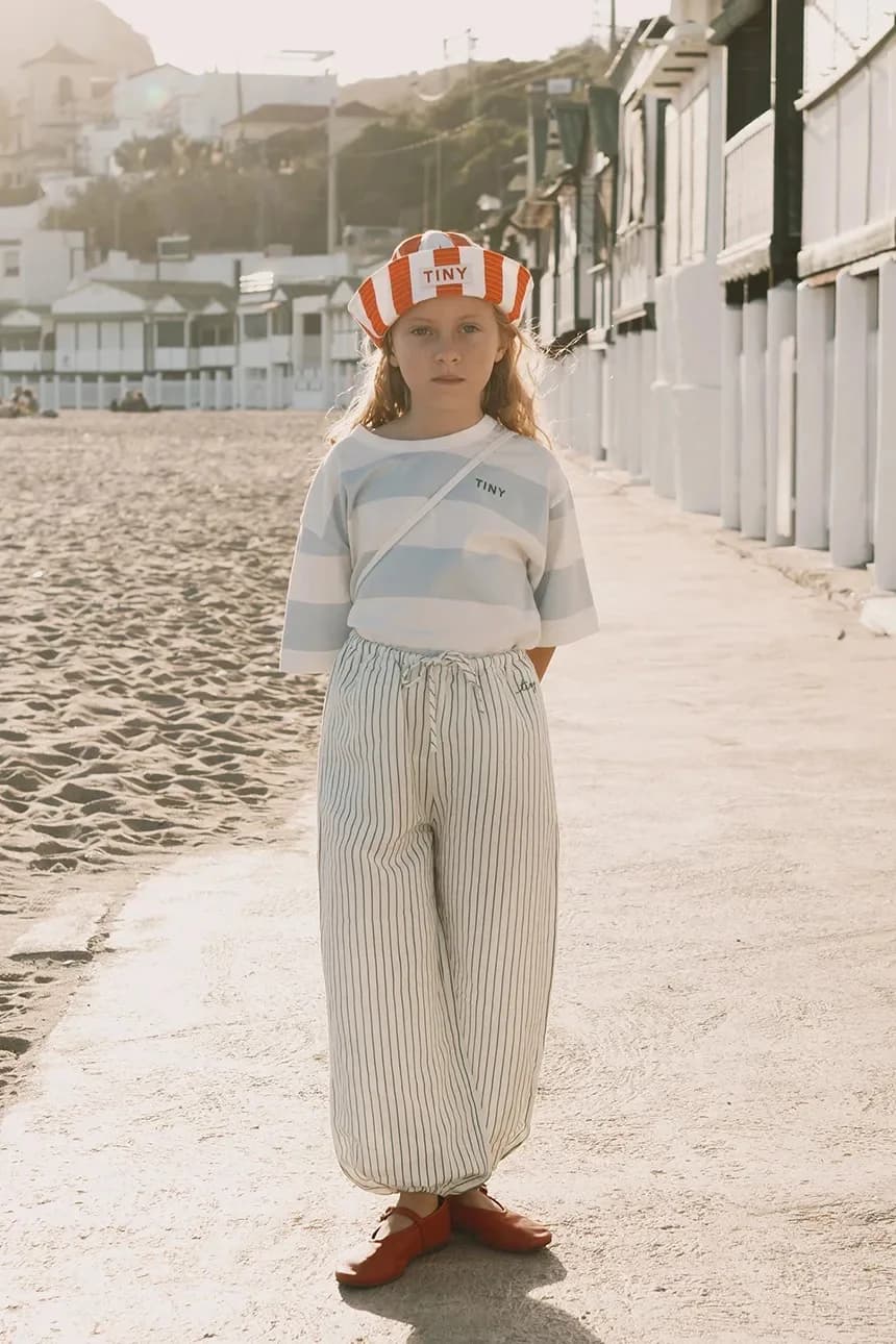 Детские брюки с добавлением льна EMERALD STRIPES PANT - фото 5