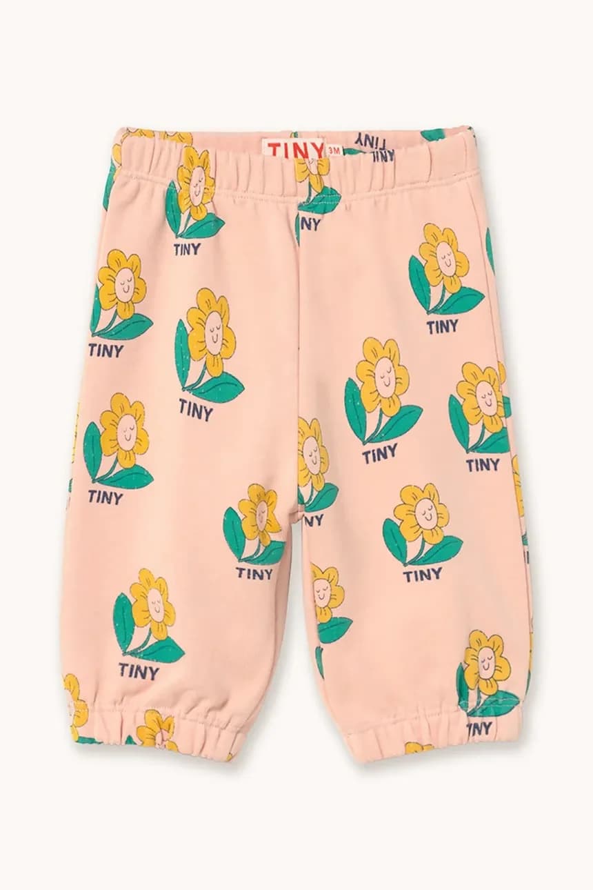 Детские хлопковые спортивные штаны TINY FLOWER BABY SEATPANT
