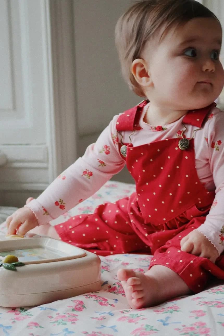 Детские хлопковые брюки NOLA КОМБИНЕЗОН GOTS