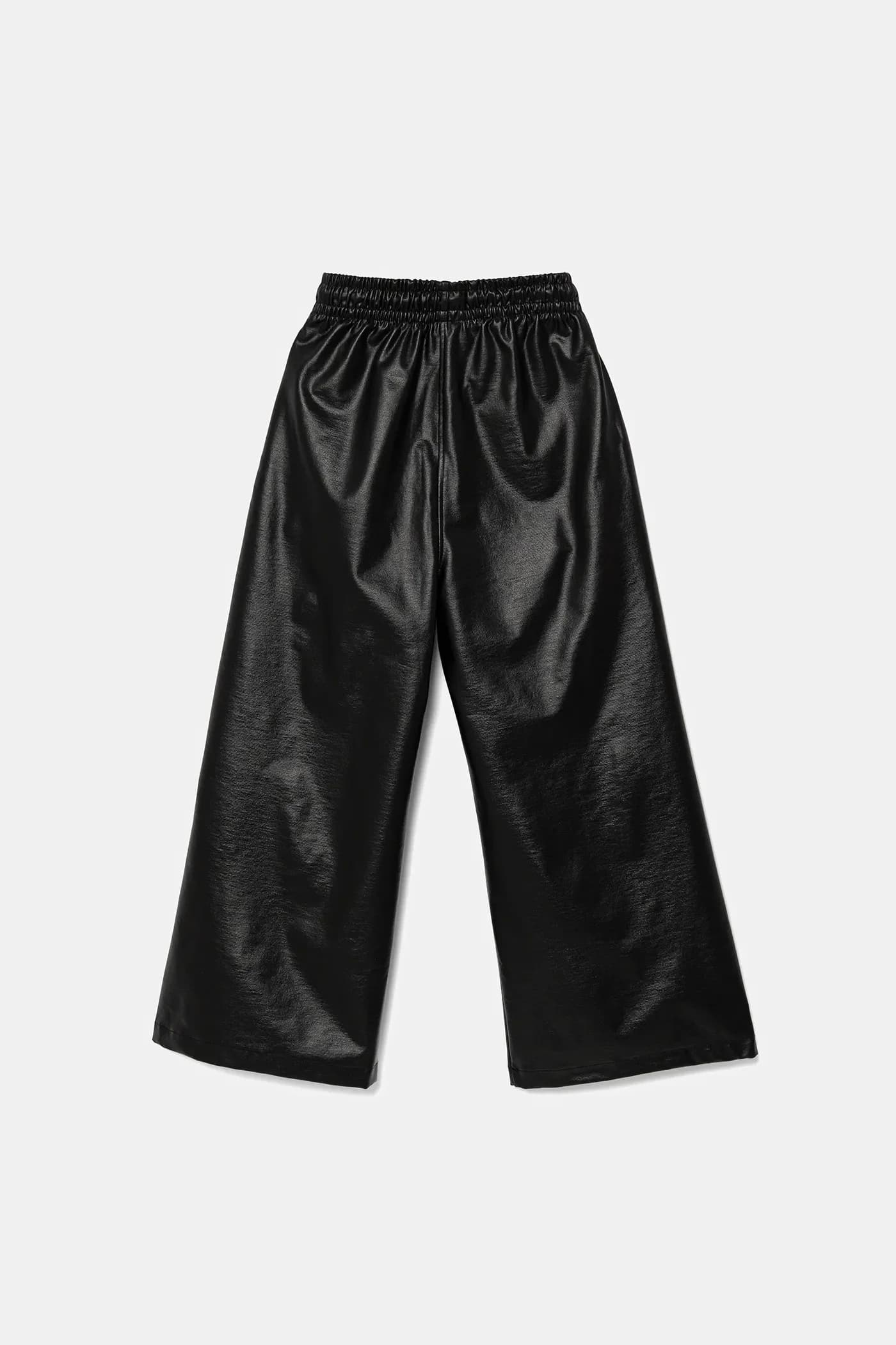 Брюки ИЗ ИСКУССТВЕННОЙ КОЖИ - фото 3