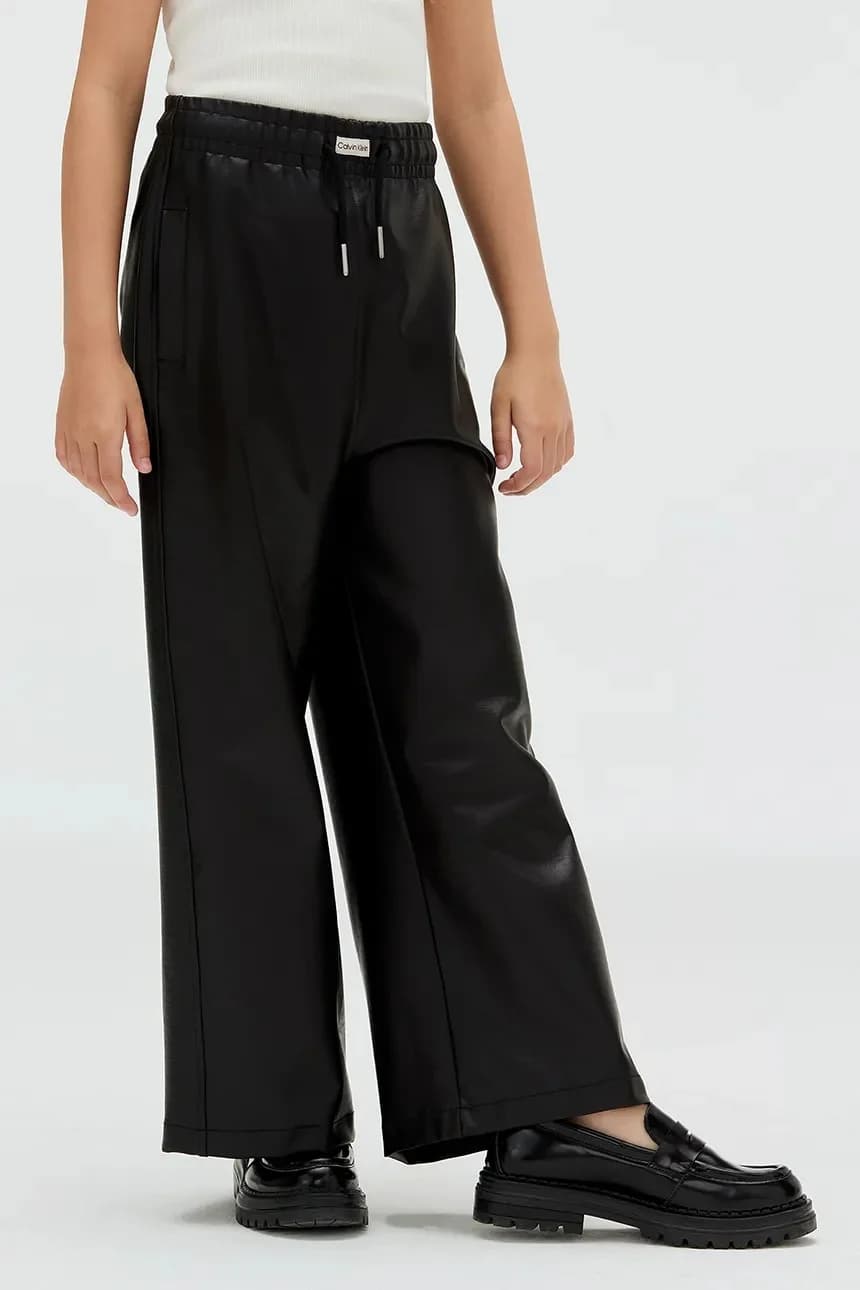 Брюки ИЗ ИСКУССТВЕННОЙ КОЖИ - фото 5