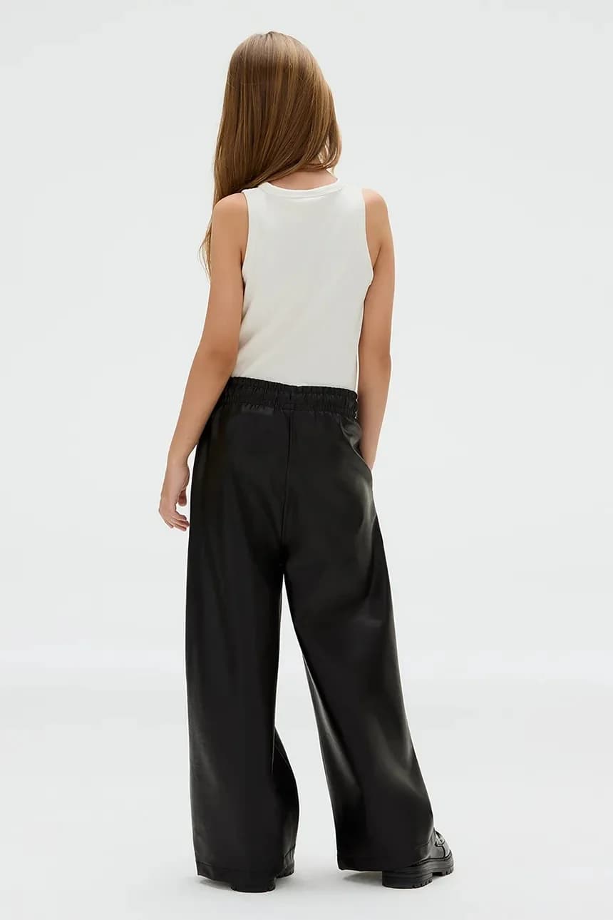 Брюки ИЗ ИСКУССТВЕННОЙ КОЖИ - фото 7