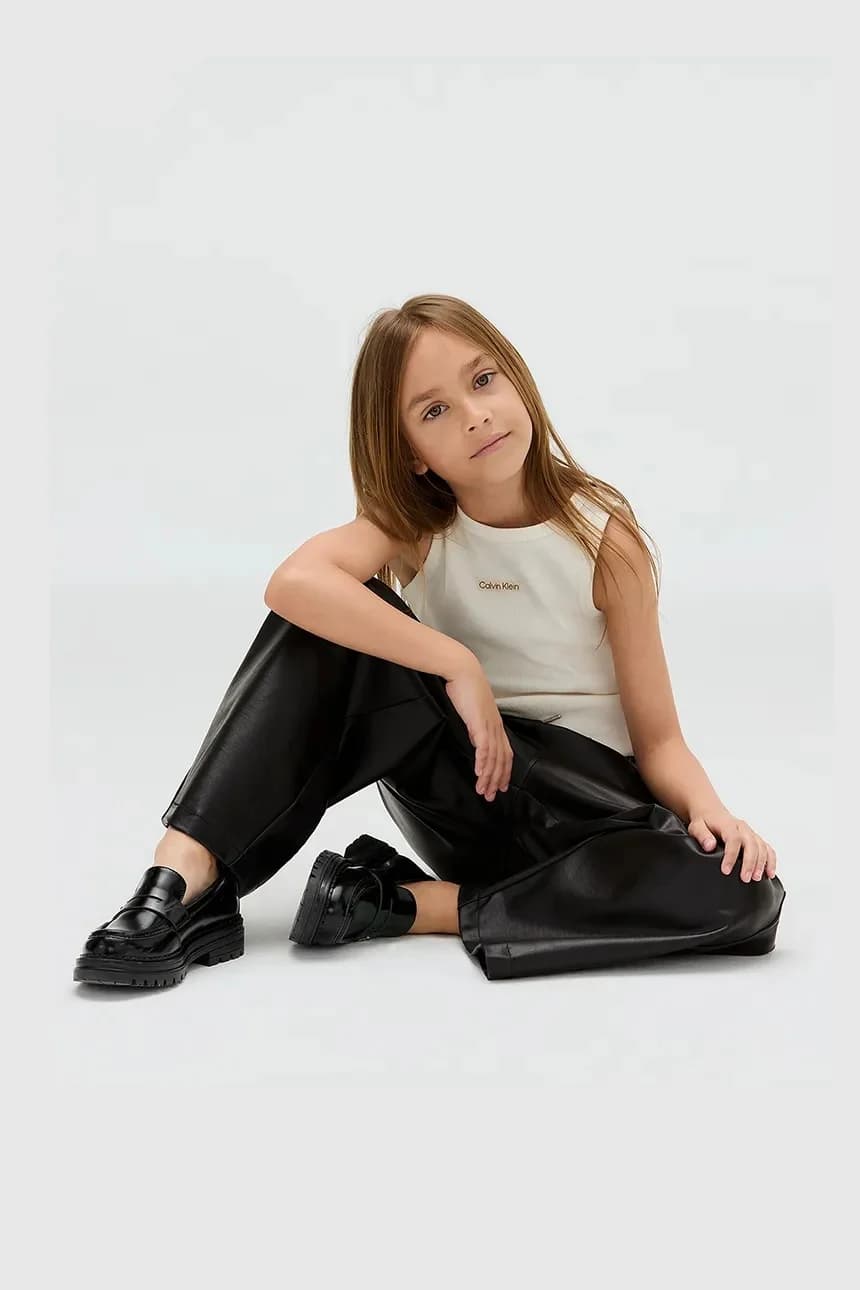 Брюки ИЗ ИСКУССТВЕННОЙ КОЖИ - фото 8