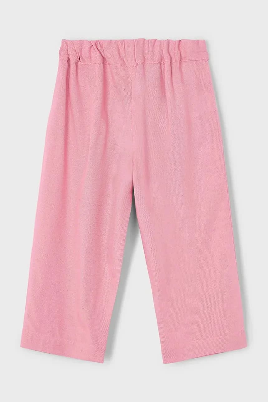 Детские брюки из смесового льна - фото 2