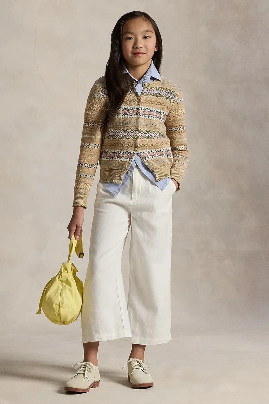 Детские льняные брюки