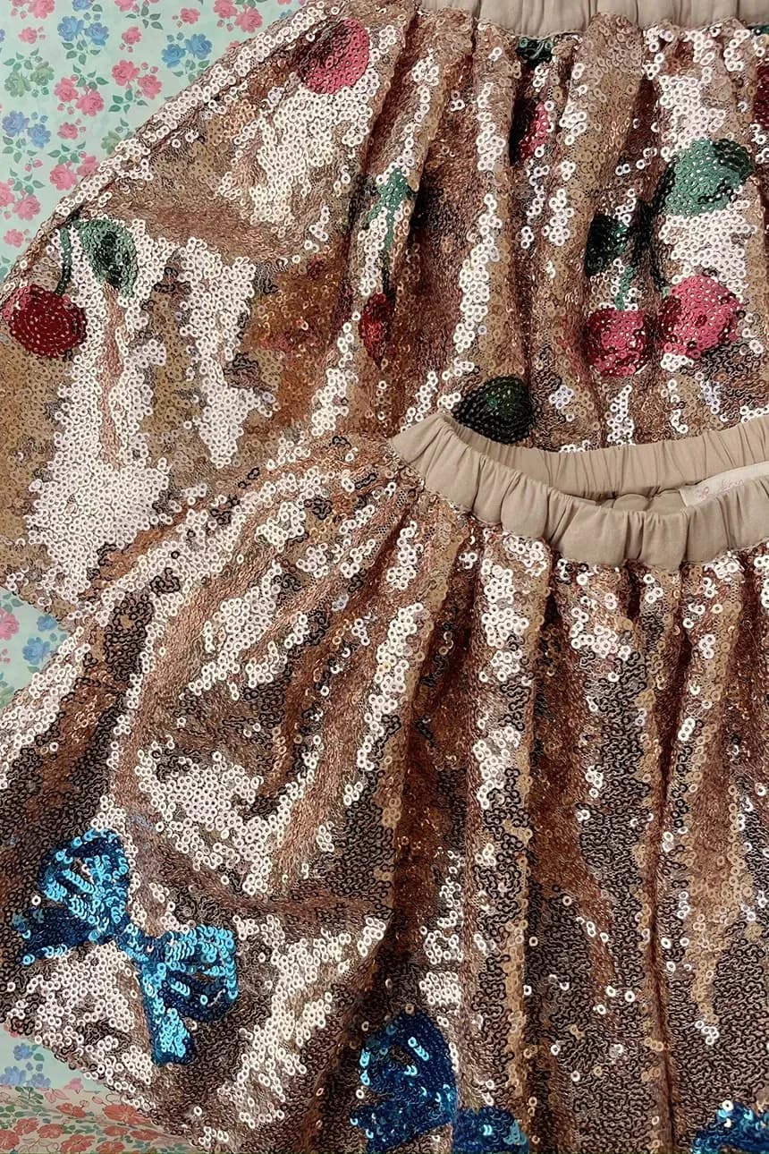 STARLA SEQUIN SKIRT детская юбка - фото 4