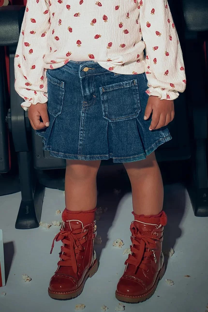 Детская джинсовая юбка