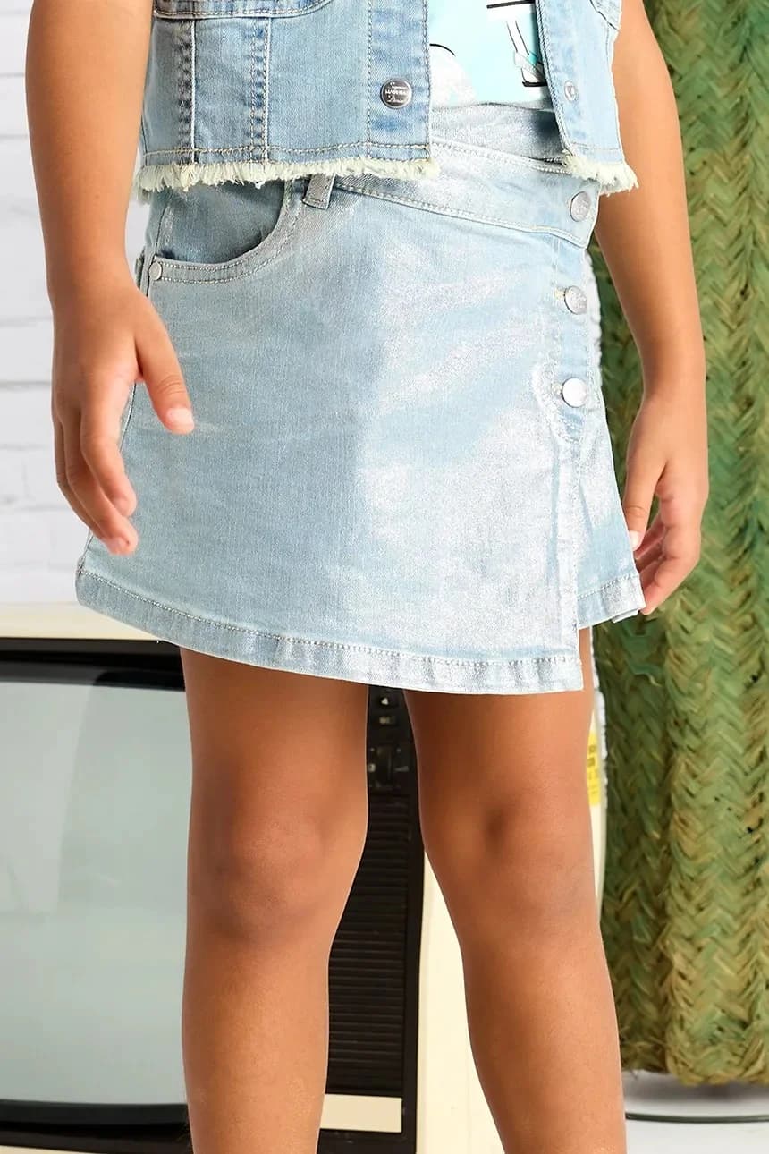 Детская джинсовая юбка - фото 6