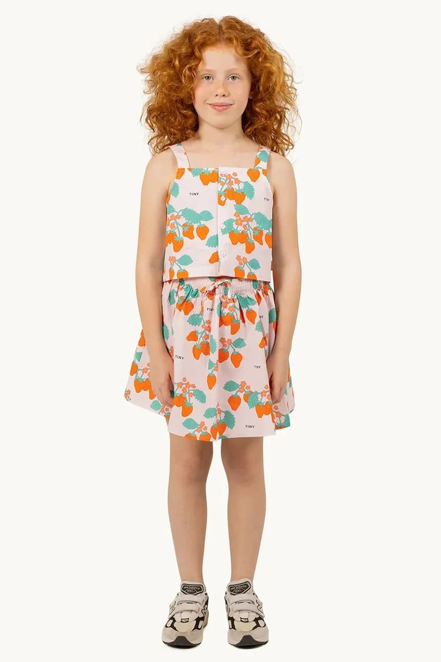 Детская хлопковая юбка STRAWBERRIES SKIRT