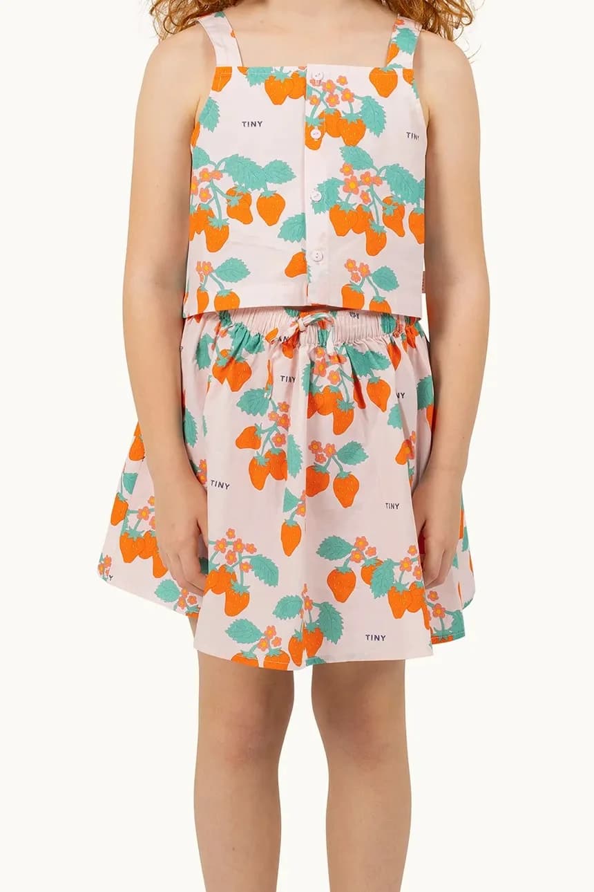 Детская хлопковая юбка STRAWBERRIES SKIRT - фото 4