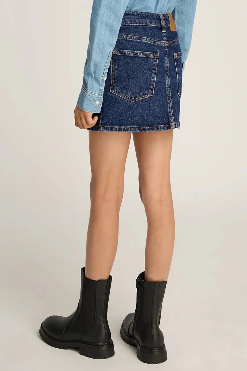 Детская джинсовая юбка - фото 4