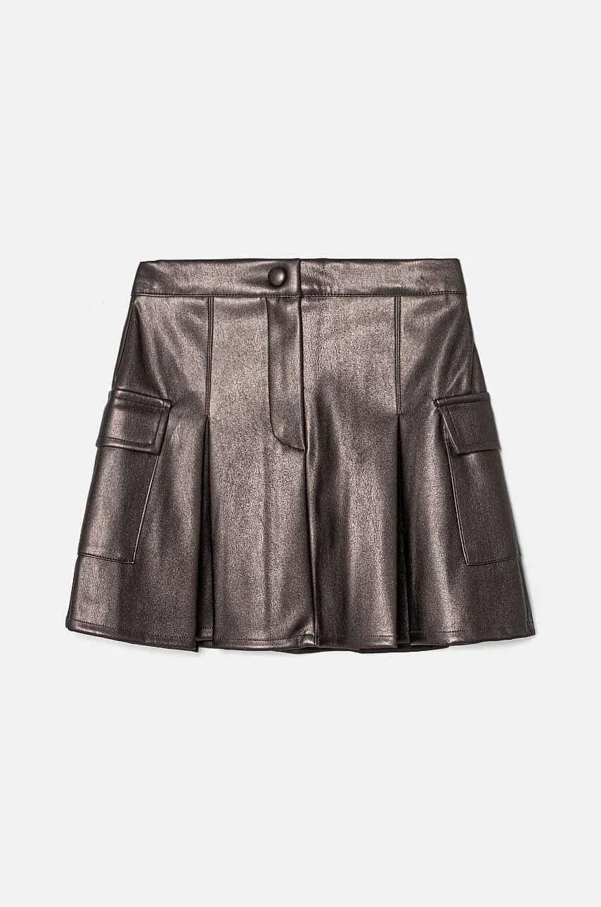 Детская юбка Юбка-карго из искусственной кожи - фото 2