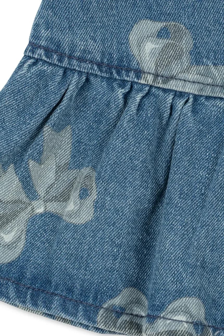 MAGOT FRILL DRESS детское джинсовое платье GOTS - фото 4