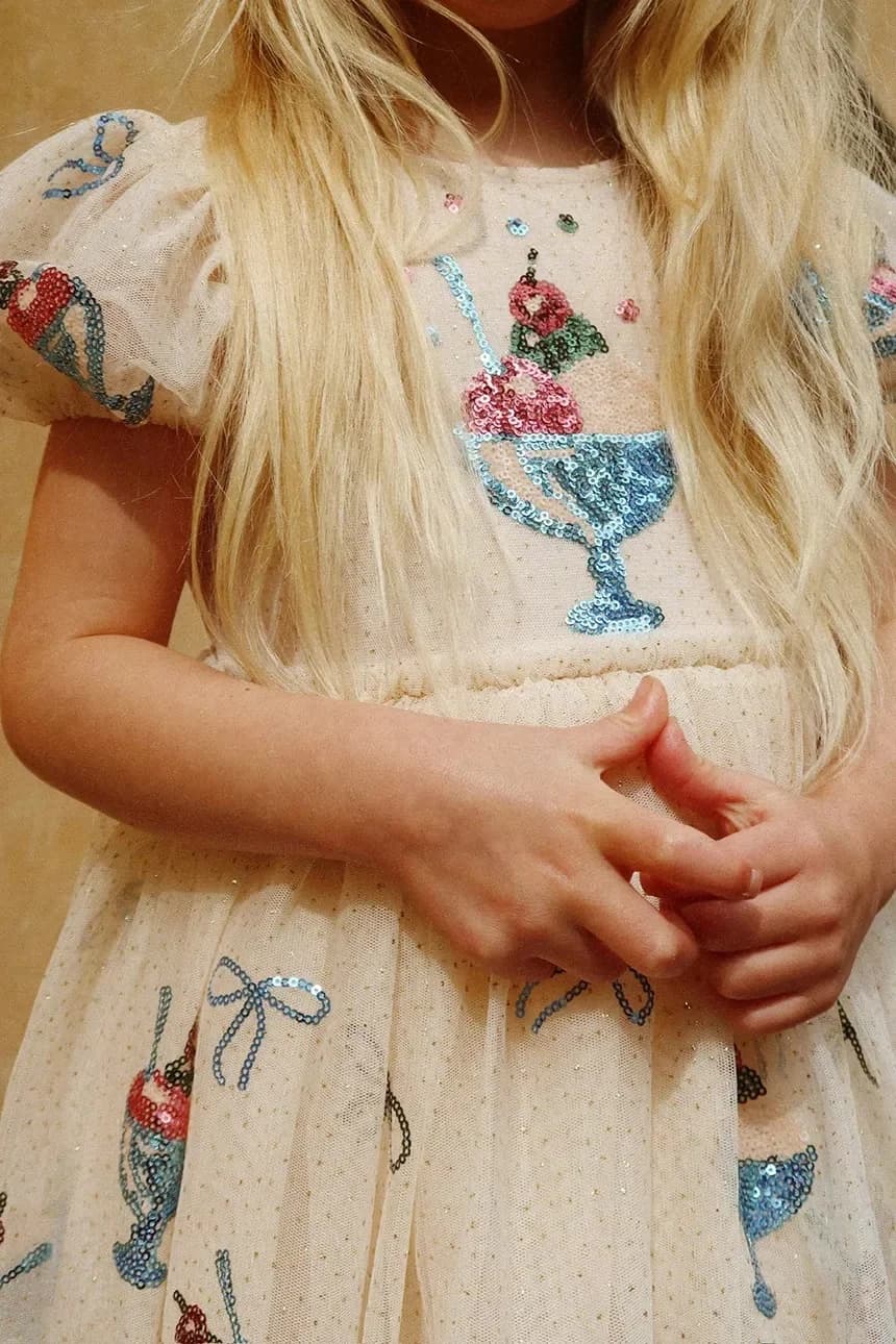 YVONNE PUFF DRESS детское платье - фото 8