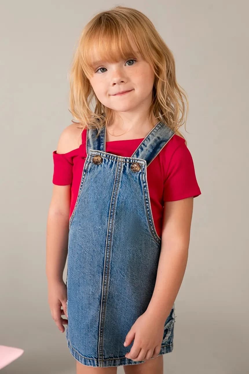 Детское джинсовое платье