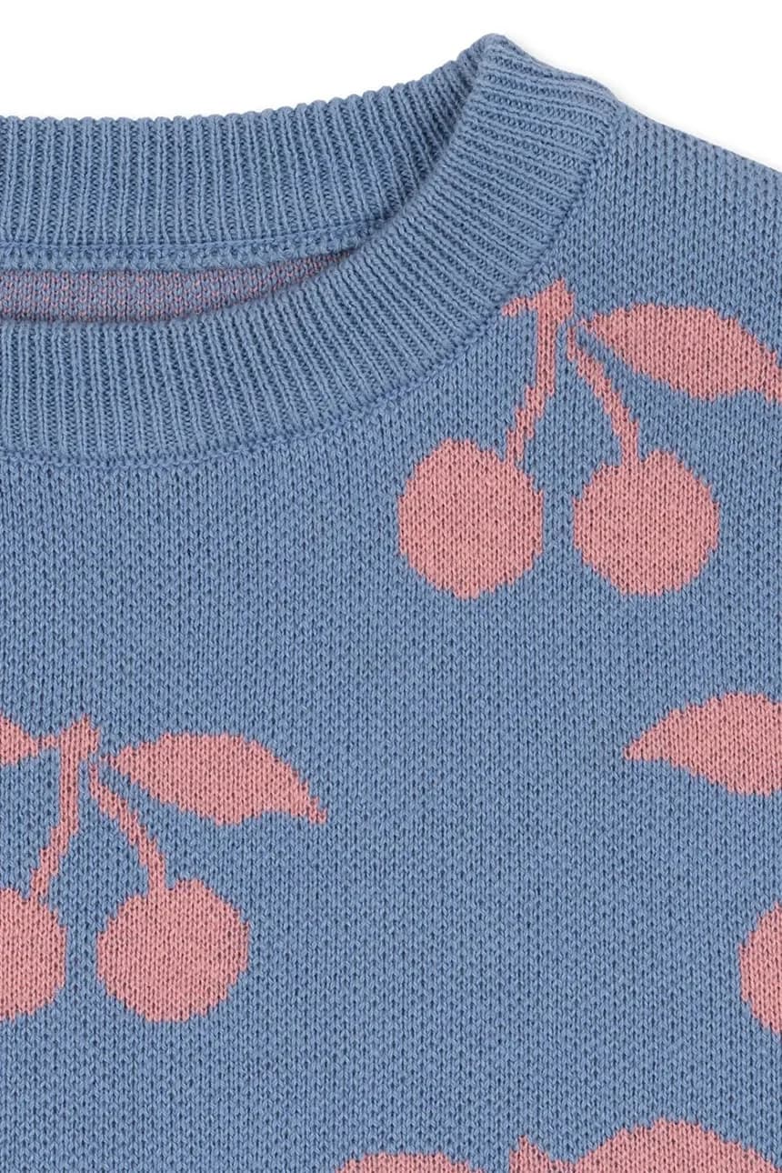 Детское хлопковое платье LAPIS KNIT DRESS GOTS - фото 3